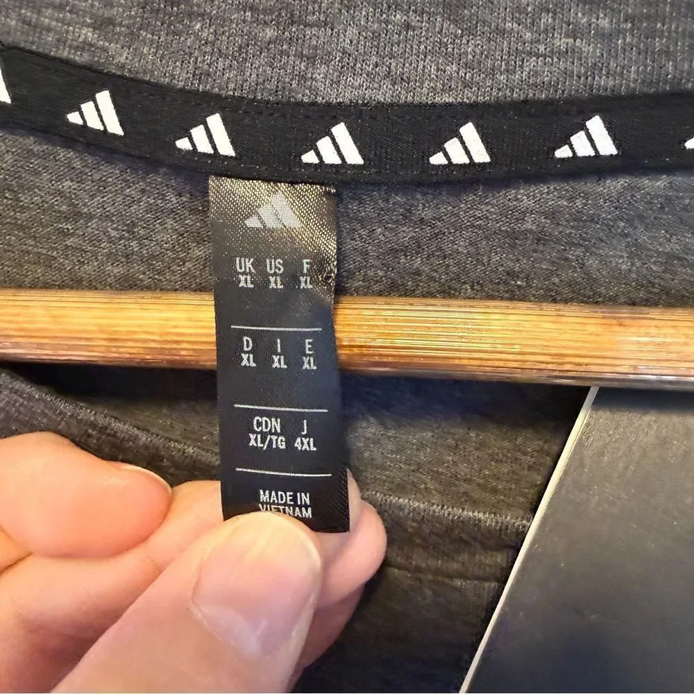 Adidas Dark Gray Men's Essentials Training Tee